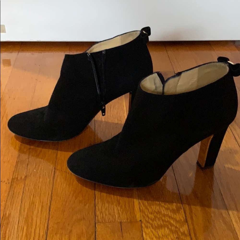 Black Suede Kate Spade Booties Netta 8.5